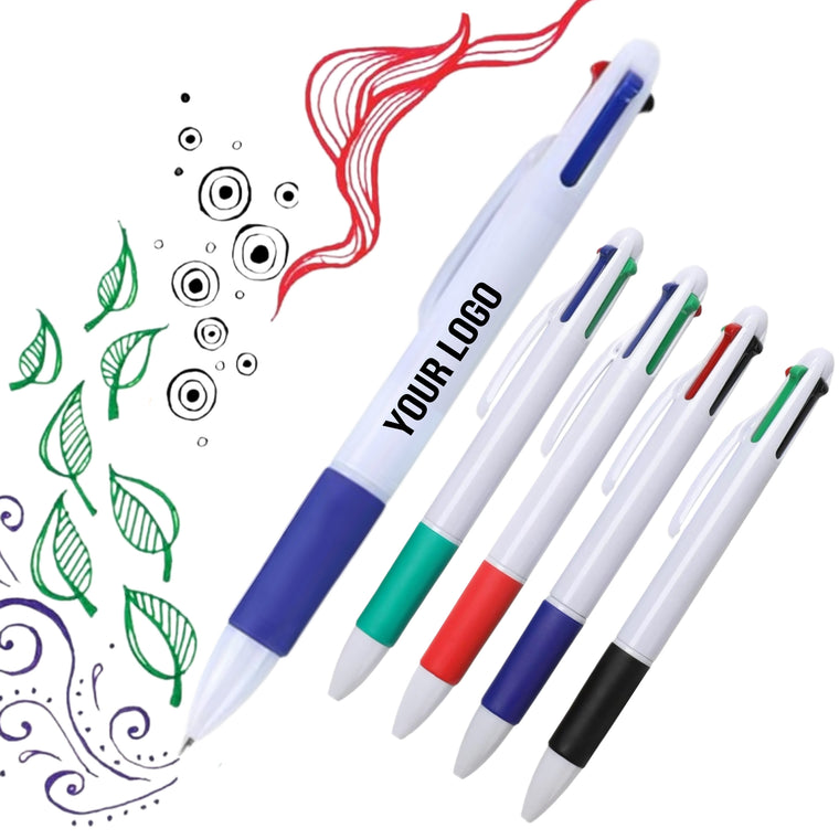 4 Color Ballpoint Pen Kid Gift Office School Supplies