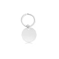 Circular Shaped Stainless Steel Keychain