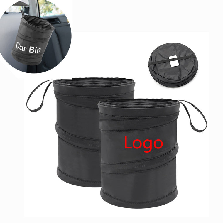 Double-Layer Oxford Car Trash Can & Storage Bin