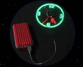 Led Cooling Flashing Real Time Display Function Clock Fan