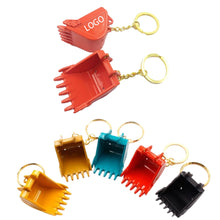 Alloy Excavator Bucket Keychain/ Bulldozer Bucket Pendant
