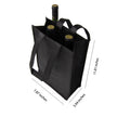 Non-Woven 2-Bottle Wine Tote Bag with Handle and Divider