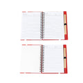Eco Spiral Notebook W/Sticky Notes And Ruler & Pen