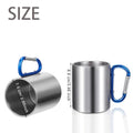 10Oz. Stainless Steel Carabiner Mug