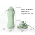600Ml Silicone Foldable Water Bottles