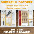 Adjustable Telescopic Drawer Divider Set