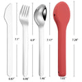 Silicone Cutlery Case 304 Stainless Steel Knife Fork Spoon