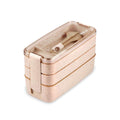 3-Tier Bento Box with Fork and Spoon Utensils