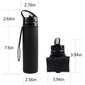 21Oz Silicone Travel Water Bottle