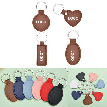 Custom PU Leather Keychains