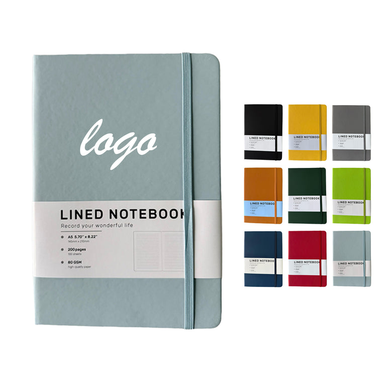 Strap-Style PU A5 Notebook