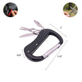 Portable Multi Carabiner Knife Tool Kit