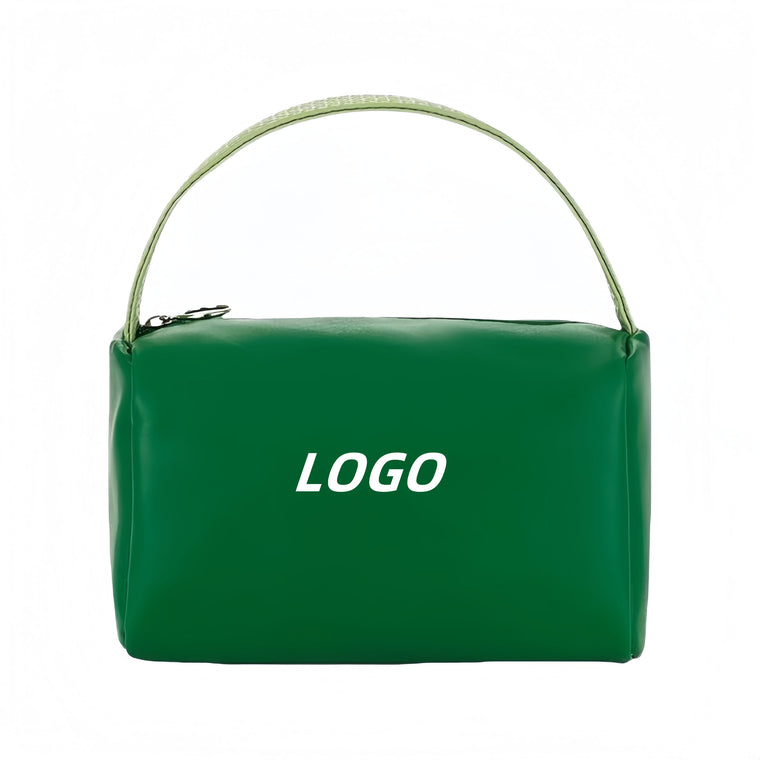 Pu Waterproof Candy Color Cosmetic Bag