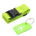Adjustable Luggage Straps Suitcase Belts W/ Luggage Tag