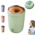 Insulated Stainless Steel Automatic Stirring Coffee Mug