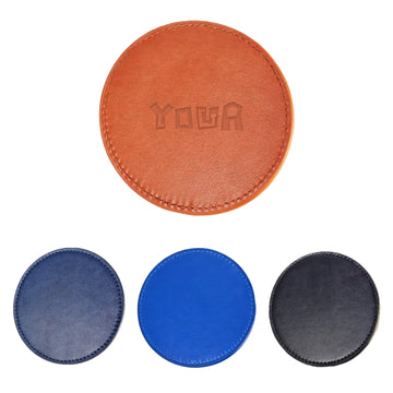 Minimalist PU Leather Coaster