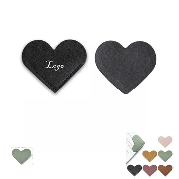 Mini Heart Shaped PU Bookmark