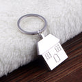 Creative House Shape Pendant Metal Keychain