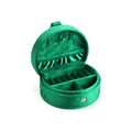 D-Shaped Velvet Jewelry Box