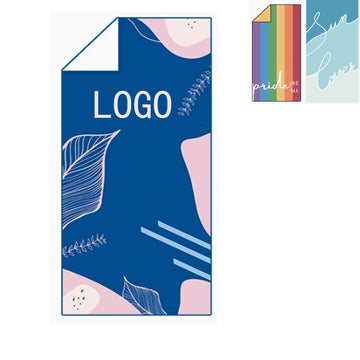 Multifunctional Microfiber Double-Sided Fleece Beach Towel