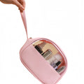 Handheld Skincare Organizer PU Waterproof Cosmetic Bag