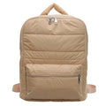 Puffer Quilted Backpack For Fall Casual Use