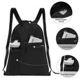 Drawstring Backpack With Mesh Pocket