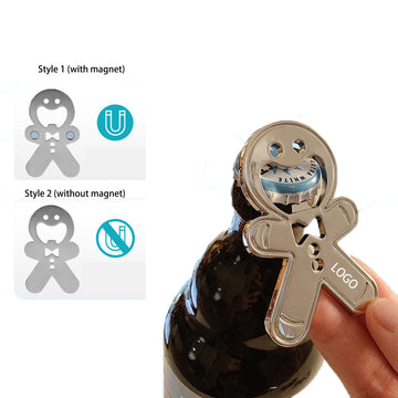 Gingerbread Man Beer Opener Bottle Opener Fridge Magnet