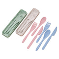 3 Pieces Wheat Straw Cutlery Utensil Set