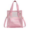 2 In 1 Transparent Shoulder Bag Jelly Handbag