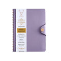 Weekly Calendar A5 Soft Leather Buckle Coil Notebook