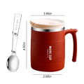 Portable Stainless Steel Mug With Spoon