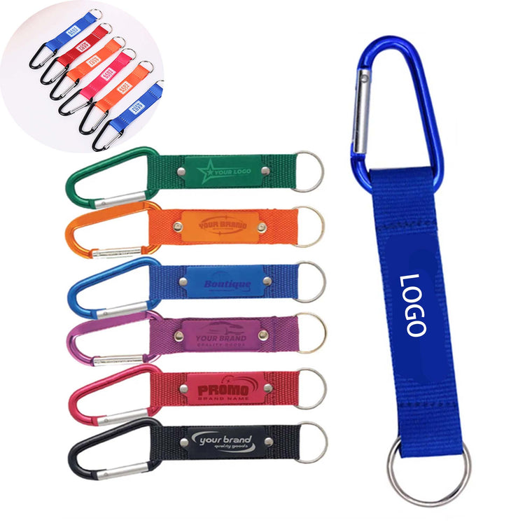Short Lanyard Keychain Key Strap With Aluminum Carabiner