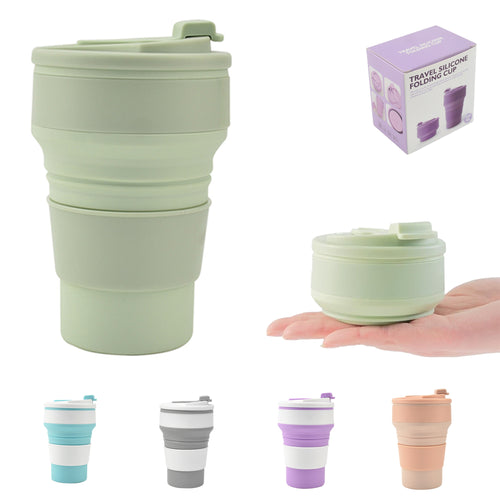 12oz Collapsible Silicone Travel Cup