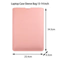 Leather Laptop Sleeve Case With Small Bag