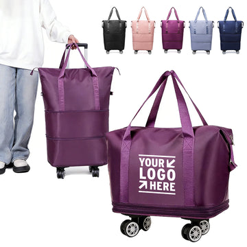 Expandable Rolling Carryon Bag Quick Release Wheels
