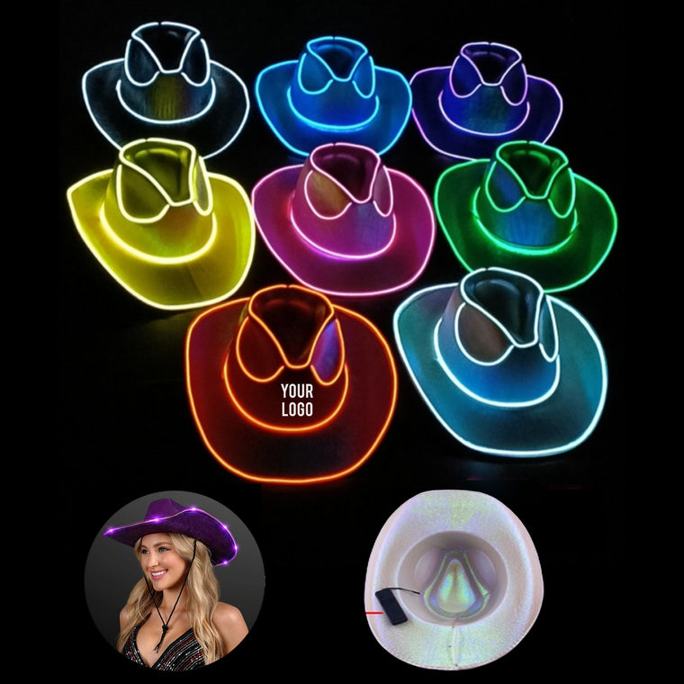 Shiny Light Up Cowboy Hat