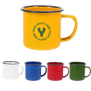 12 Oz Camping Tin Mug