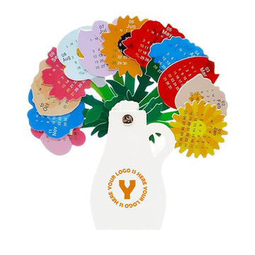 Flower Vase Shape Desk Calendar
