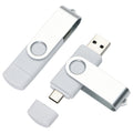 Rotating 8GB Portable 2-In-1 USB C Flash Drive