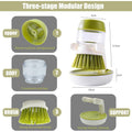 Kitchen Scrub Brush with Soap Dispenser