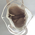 Pvc & Canvas Double Layer Detachable Tote Bag
