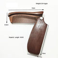 Portable Foldable Wooden Moustache Beard Brush Hair Comb