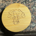 Bamboo Round Magnetic Bottle Opener