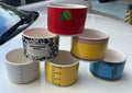 Mid Century Plant Pot With Wooden Stand Ceramic Planters