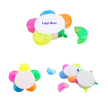 Custom 5 In 1 Muticolors Highlighter Marker