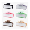 Full-Color Rectangle Claw Hair Clips For Women And Girls