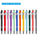 2 In 1 Retractable Metal Stylus Ballpoint Pen