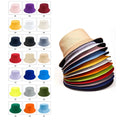 Full Color Custom Cotton Bucket Hats Sun Caps
