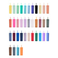 16Oz Skinny Double Wall Acrylic Tumblers With Straws